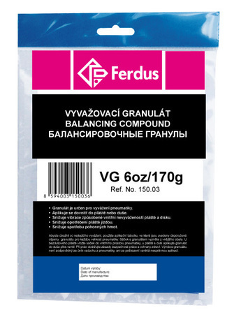 Vyvažovací granulát (prášek) VG 6oz/170g