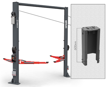 SET of BETA45 two-post lift + 600 mm column extention